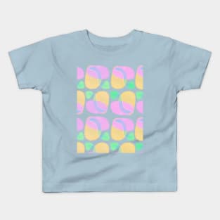 Abstract art pattern in gentle pastel shades Kids T-Shirt